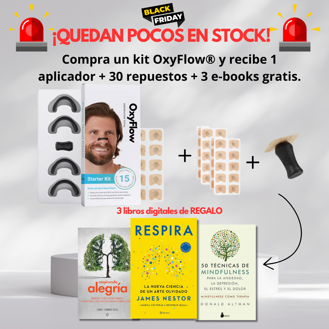 Oxiflow® Mejora tu respiración al instante + 3 libros digitales GRATIS