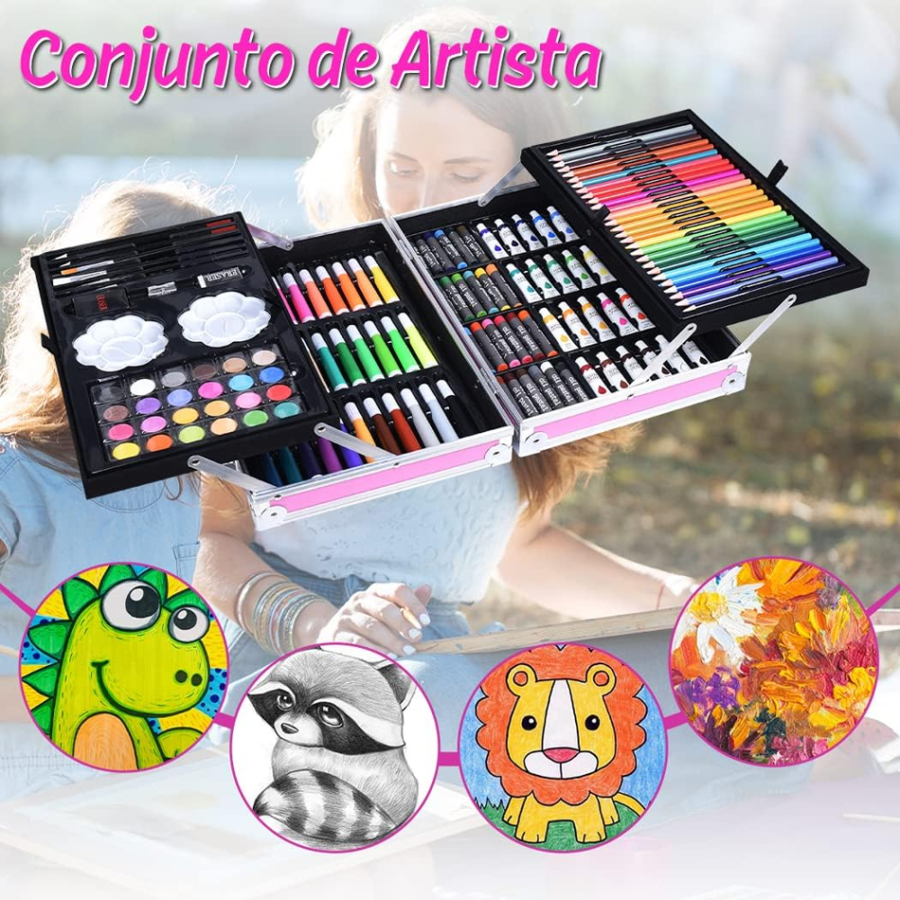 Set De Arte 145pcs, Niños Maletin