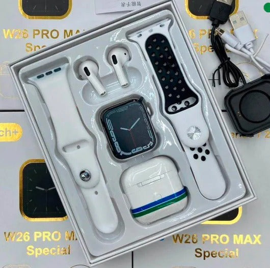 Combo Reloj + Audifonos w26 ProMax Dobl